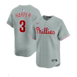 Bryce Harper Philadelphia Phillies Nike Road Limited Jersey - Gray